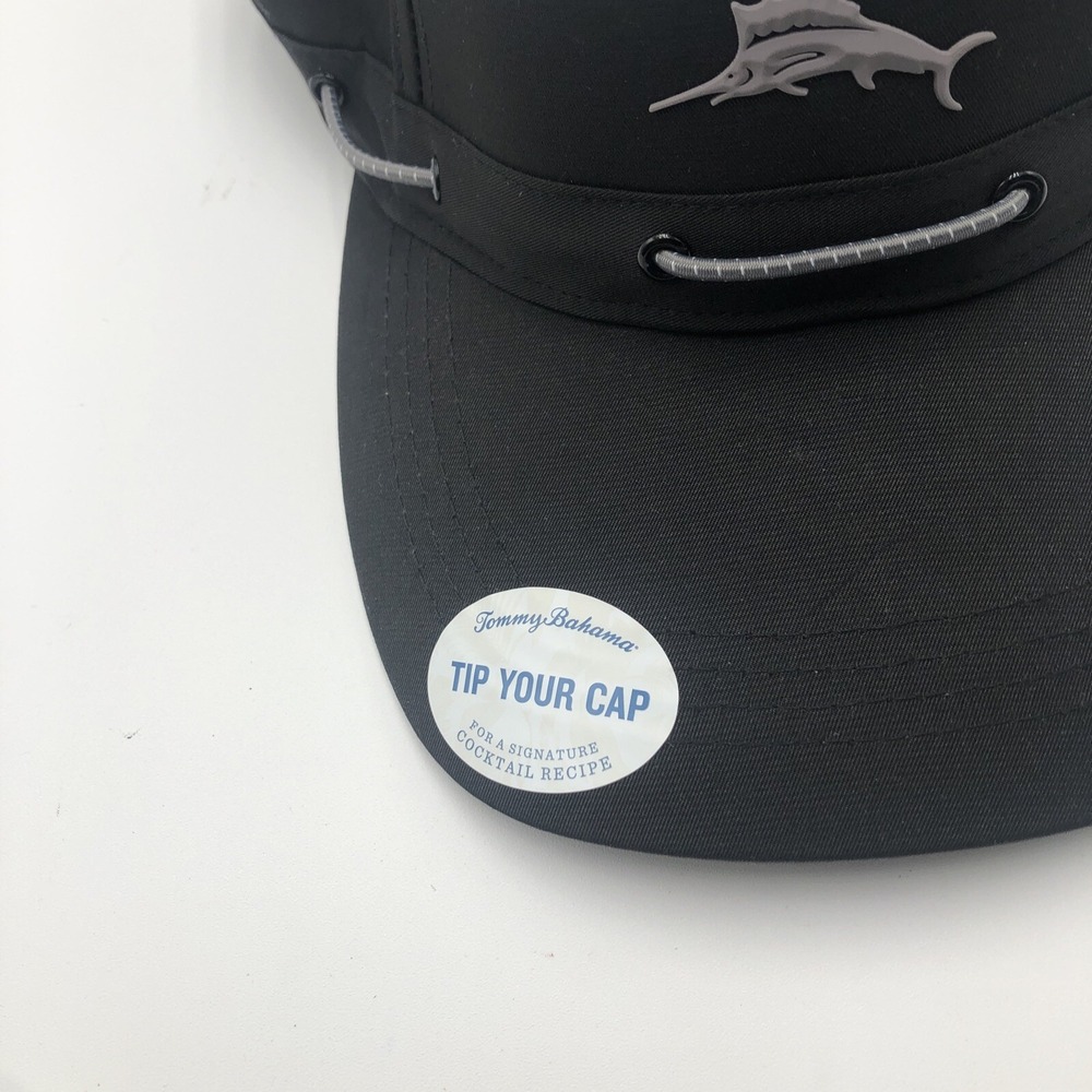 Tommy Bahama Visor Sun Hat Cap Adjustable Black Fishing NWT Visor White Hat NEW - Picture 3 of 16